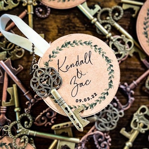 Skeleton Key Favors (25 count) - keychain party favors