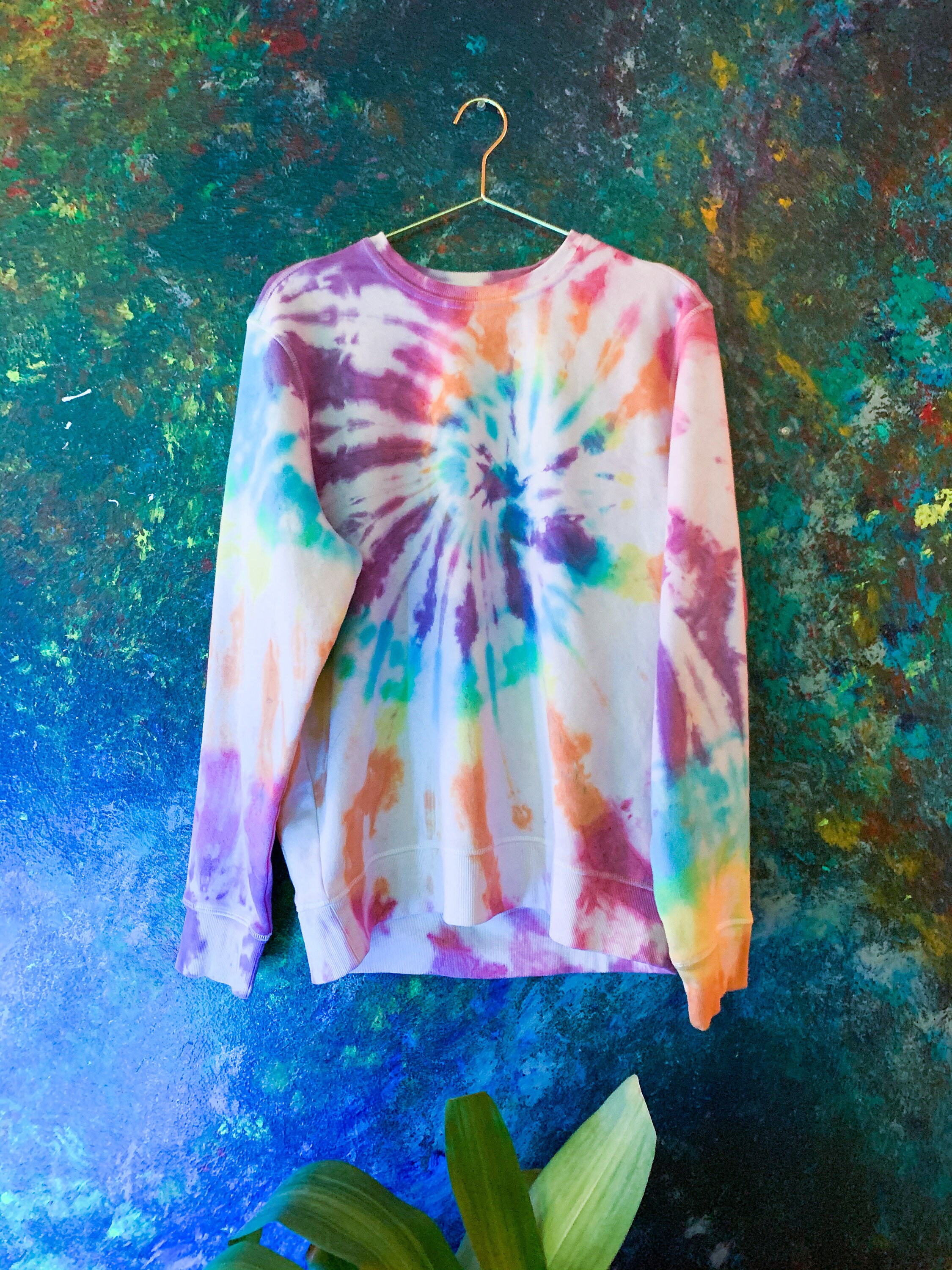 Vibrant Tie Dye Sweatshirt | Etsy