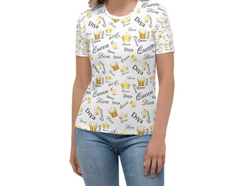 Diva Queen Fashion Women's T-shirt- Uniquely Designed