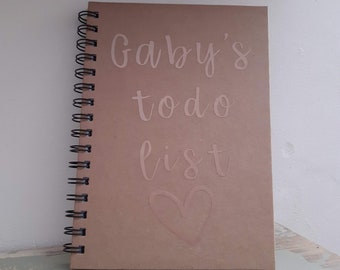 To Do List Notebook Etsy
