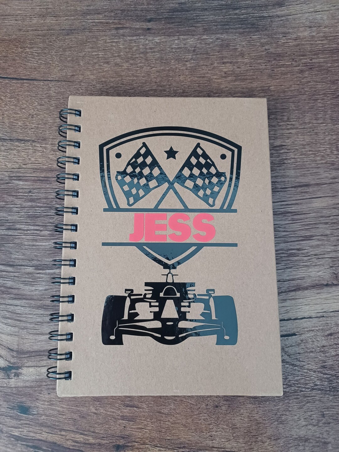 Racing Notebook Personalised Name, Racing Car Notebook, Gift, Formula 1 Theme Gift - Etsy