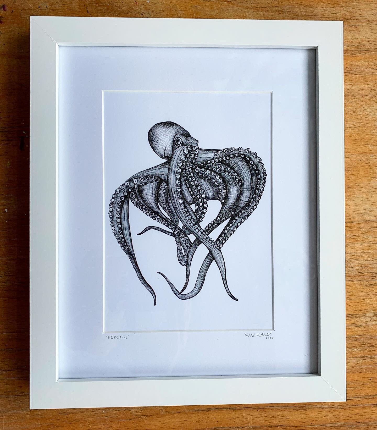 Framed Pen Drawing Print 8x10 Framed Pen Drawing or A4 Framed Etsy UK