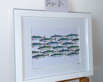 5’7 framed watercolour print