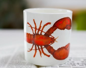 Lobster mug - Fine bone china lobster large balmoral mug.