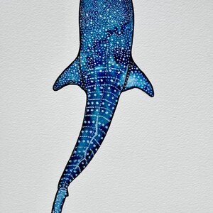 Print - A4 watercolour sea prints created from original paintings by DarcieDeeDesigns whale shark