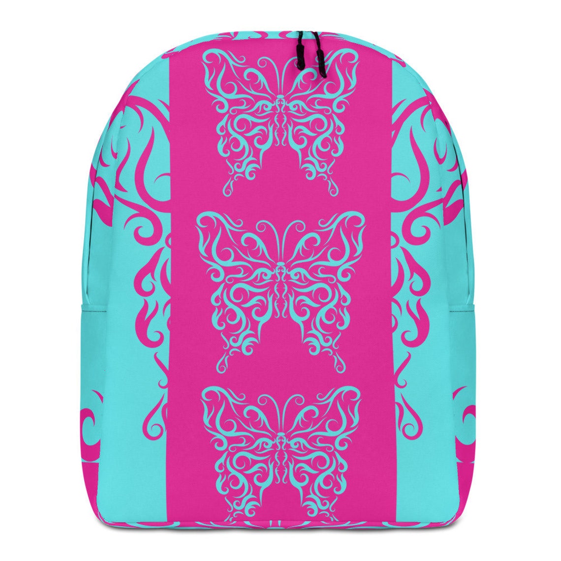 Butterfly Backpack Pink Womens Travel Bag Overnight Bag Etsy
