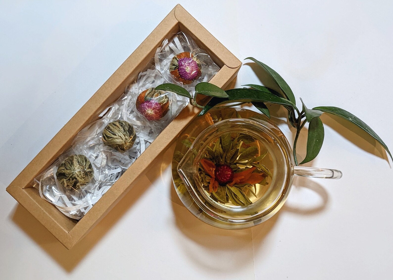 Blooming Tea 4 Pack Flowering Tea Tea Gift Set 2pk Pink Etsy