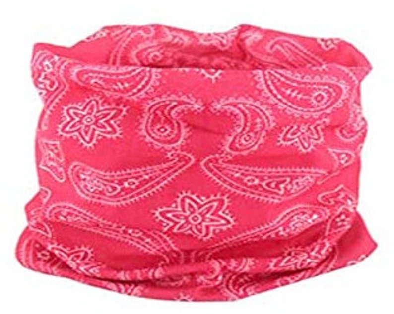 This listing is for 1 Paisley Tubular Scarf Gaiter Bandana Style Mask Alternative image 4