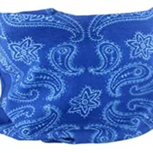 This listing is for 1 Paisley Tubular Scarf Gaiter Bandana Style Mask Alternative image 6