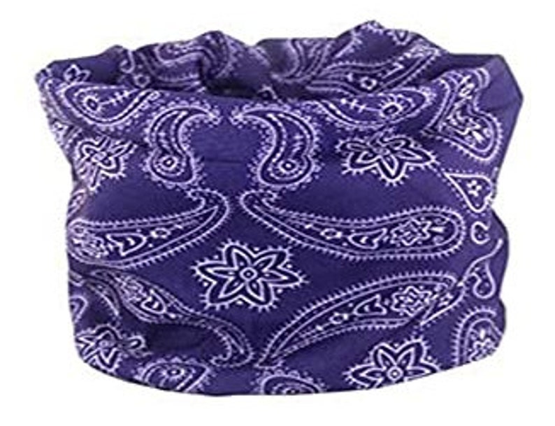 This listing is for 1 Paisley Tubular Scarf Gaiter Bandana Style Mask Alternative image 5