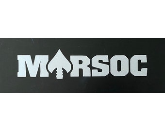 MARSOC//USMC//Marine Corp//Vinyl Decal 8"x1 3/4"