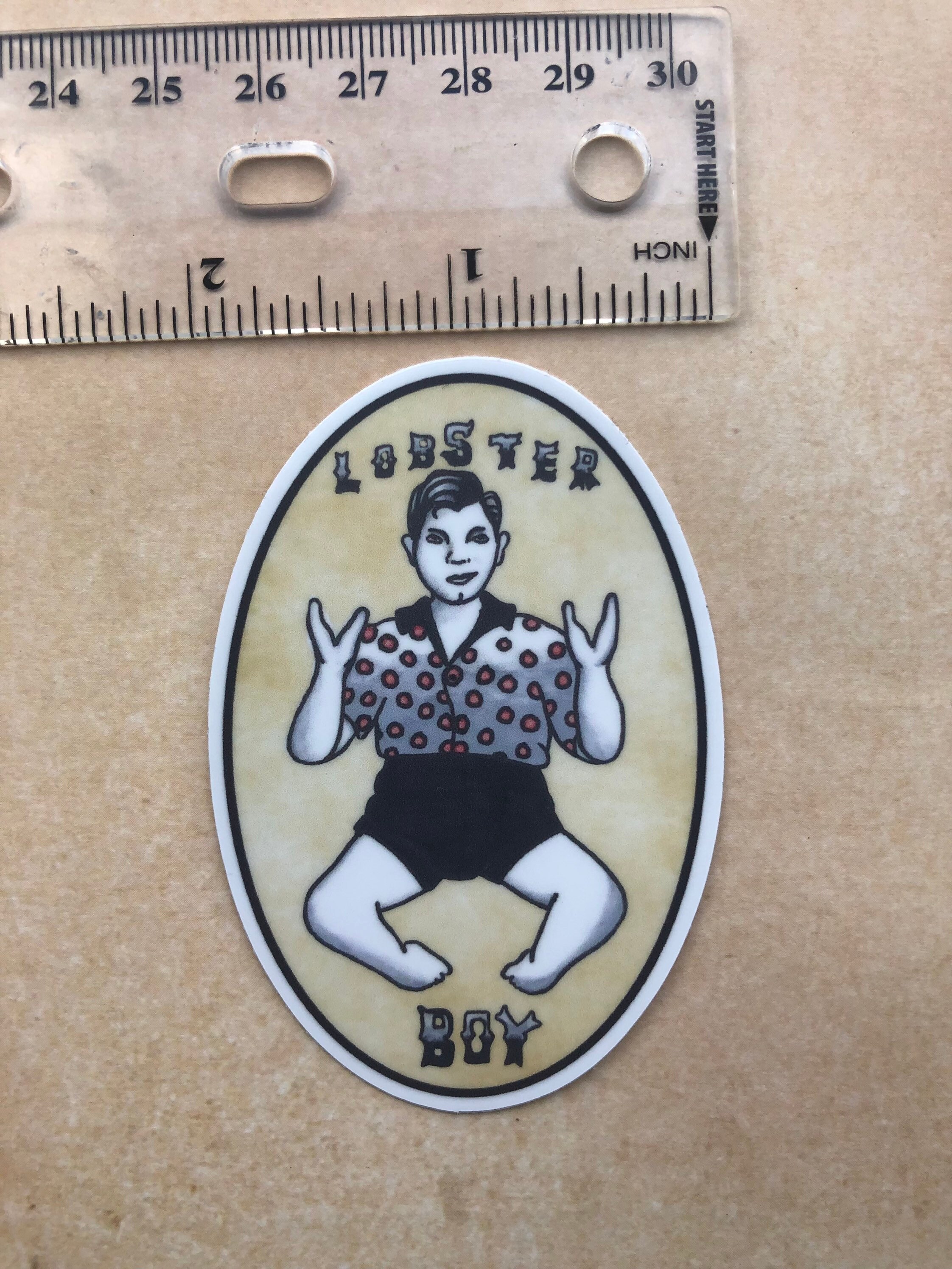 Lobster Boy Grady Stiles American Traditional Sticker Etsy