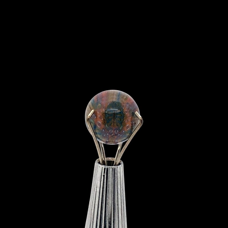 Banjo Glass Art vision Cane Eyes 2 Pearl Size Etsy