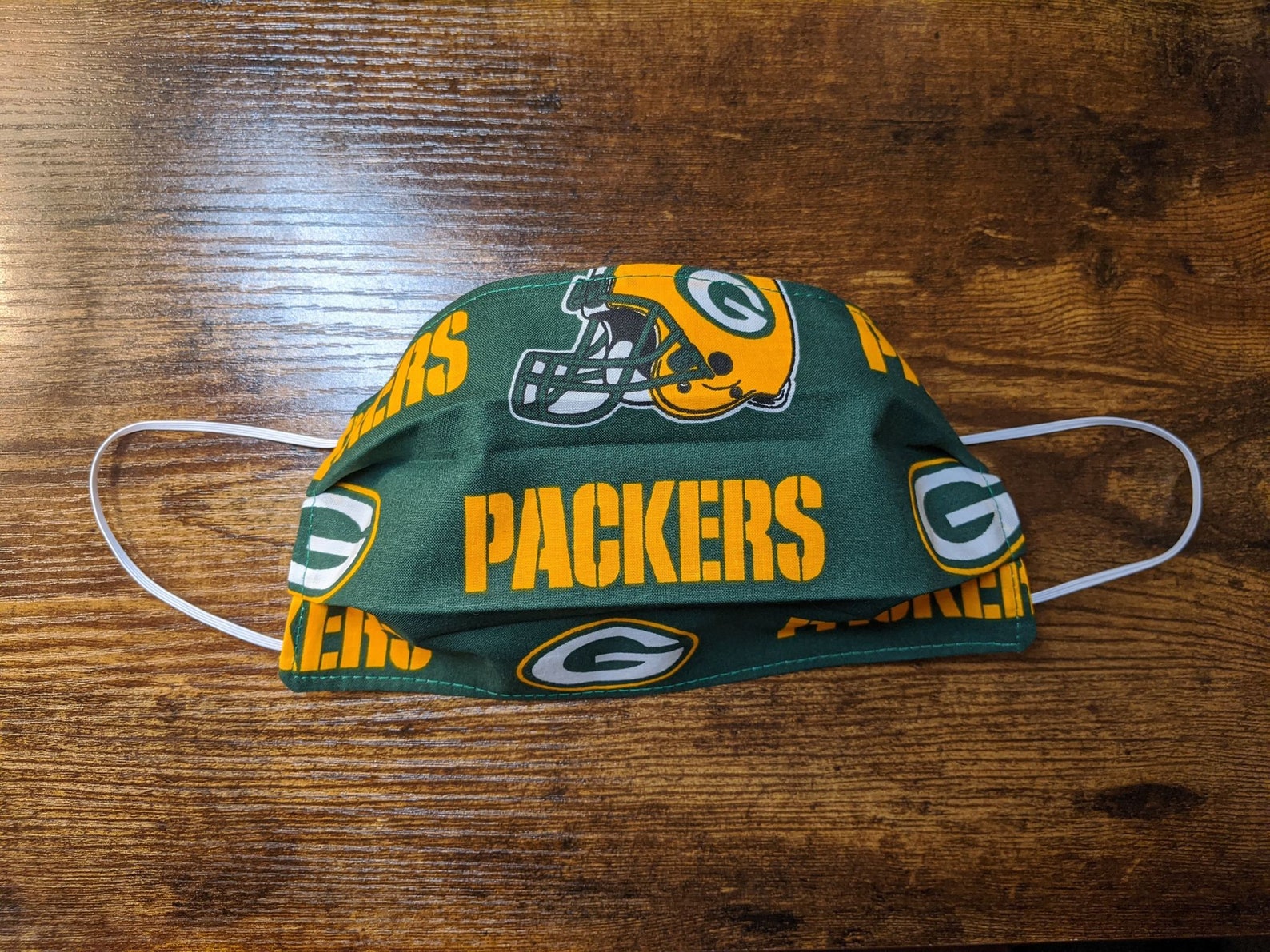 NFL Green Bay Packers Football Adult Face Mask. 2 Layers of Etsy