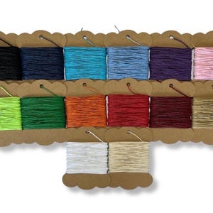 Cordon en coton ciré de 1 mm : macramé, bijoux et ficelle artisanale