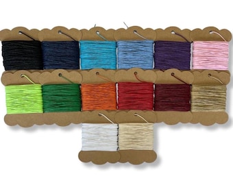 1mm Waxed Cotton Cord: Macrame, Jewelry & Craft String