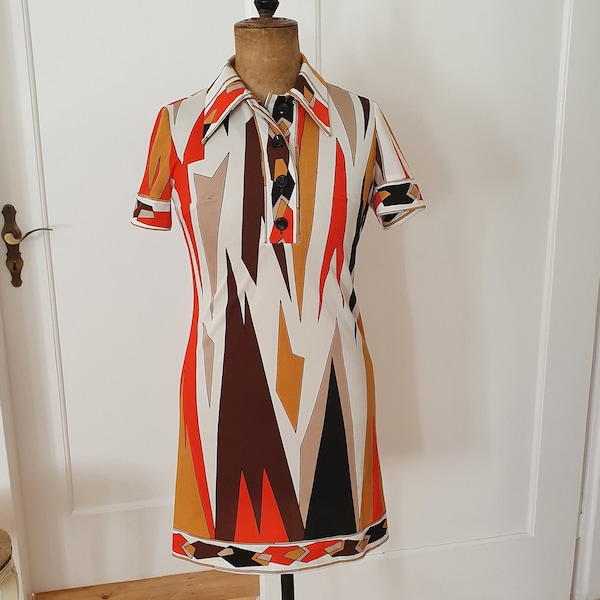 Vintage Kleid Fink Modell Kleid Retromuster #21035