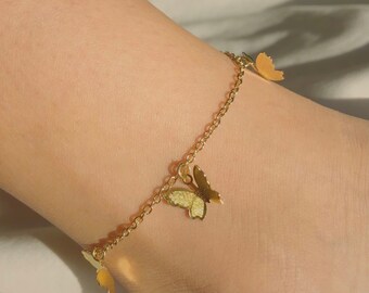 Download Butterfly Anklet Etsy