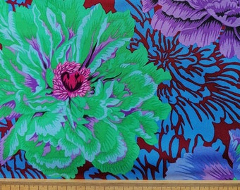Philip Jacobs Peony Cotton Fabric: Quilting, Dressmaking, Craft by Kaffe Fassett Collective