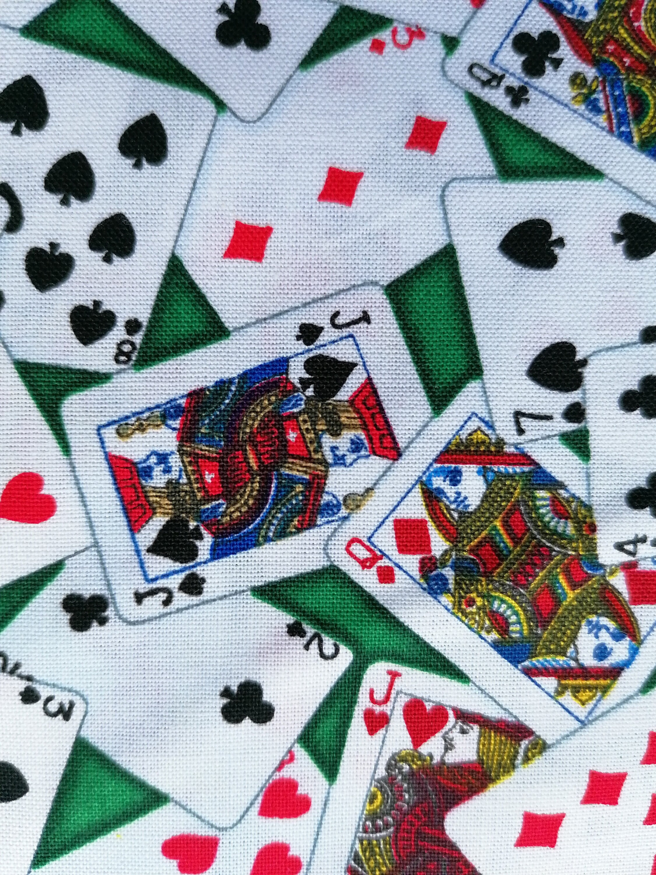 Playing Cards Theme Fabric by Timeless Treasures Quilting Etsy UK