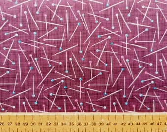 Pins Cotton Fabric:  Quilting, Dressmaking, Crafts by Northcott