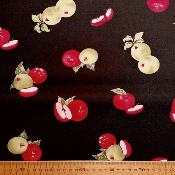 Apple Fabric - Etsy UK