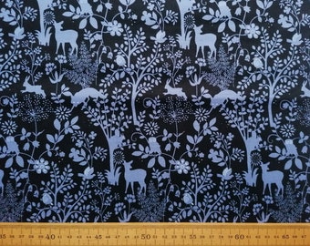 Woodland Animals Japanese Cotton Fabric: Quilting, Dressmaking, Craft