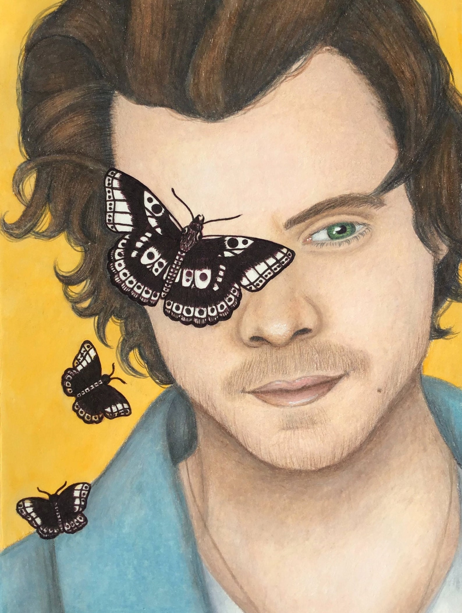 Harry Styles butterfly print Etsy