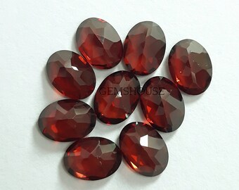 4 x 6 MM, 5 x 7 MM, 6 x 8 MM natuurlijke granaat gefacetteerde ovaal geslepen edelsteen, AAA Mozambique rode granaat gefacetteerde ovale losse gekalibreerde geslepen steen voor sieraden