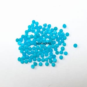 1 MM, 1,25 MM, 1,50 MM, 1,75 MM, 2 MM Natuurlijke turkoois ronde cabochon edelsteen, AAA Sleeping Beauty Turquoise gladde ronde cabochon edelsteen