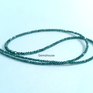Natural Blue Diamond Faceted Rondelle Beads, Diamond Faceted Beads, AAA Quality Blue Diamonds faceted rondelle beads for Jewelry