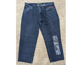 Vintage PACO Wide Leg Jeans 90s Y2K Denim Cargo - Size 34 x