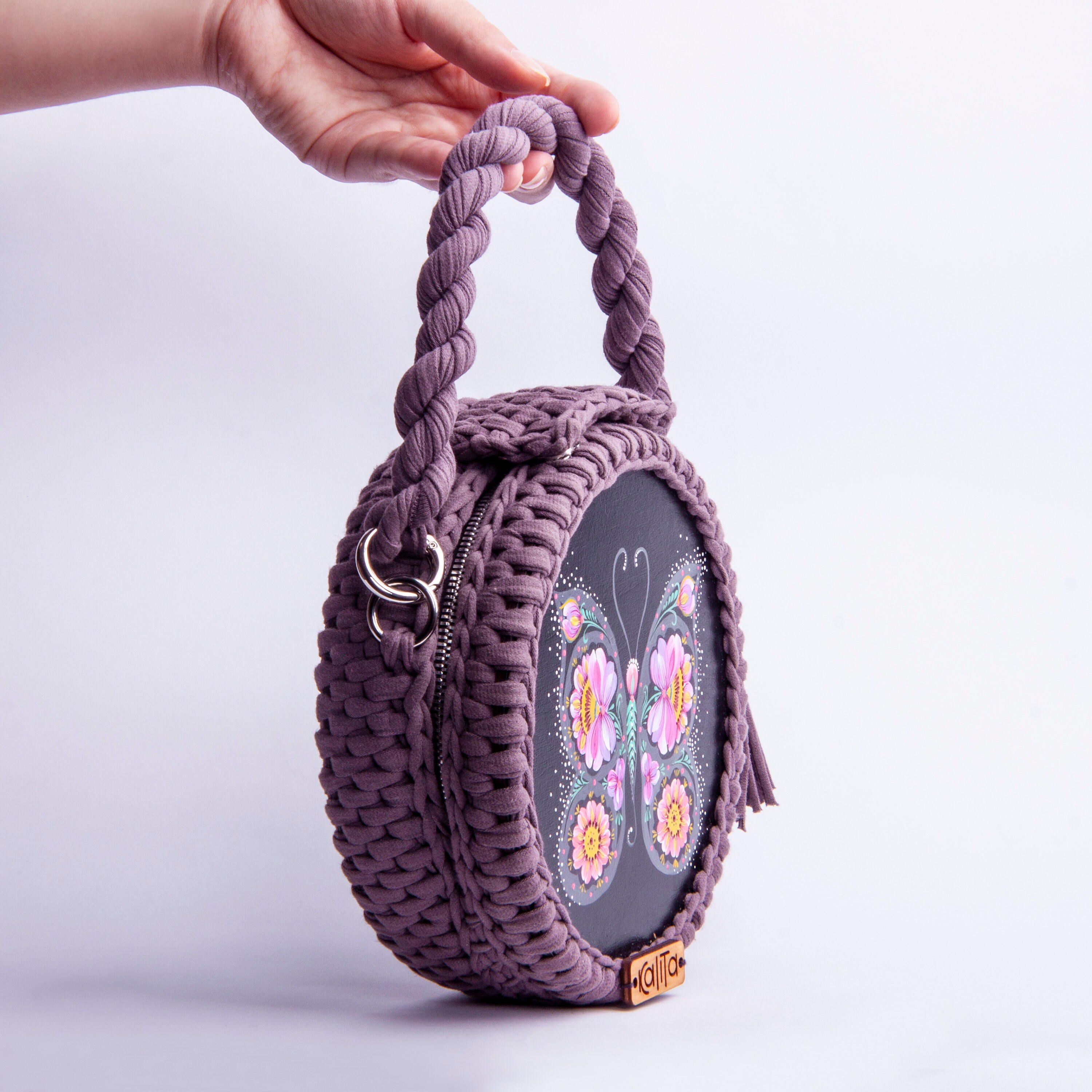 Boho bag cross body black round bag for women exclusive Etsy