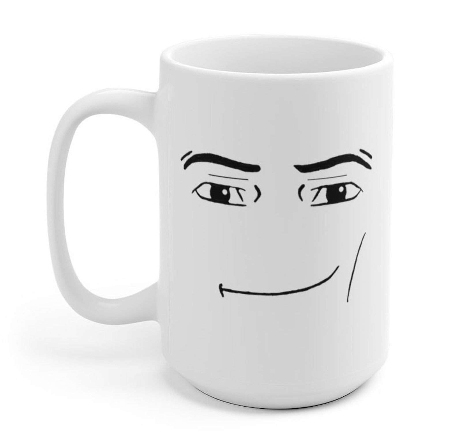 ROBLOX MAN FACE Mug Funny Gamer Birthday Gift Hot Chocolate | Etsy