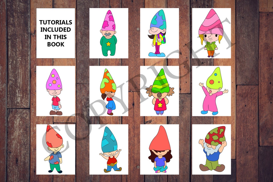 How to Draw Gnomes for Kids Learn to Draw Step by Step Etsy