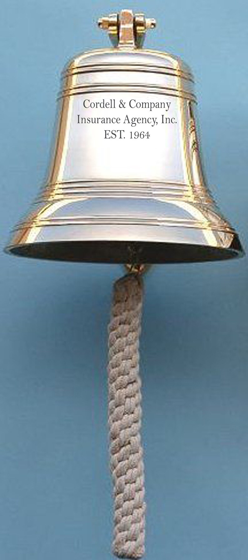 Engraved ship Bell Brass maritime décor bell Nautical Navy Etsy