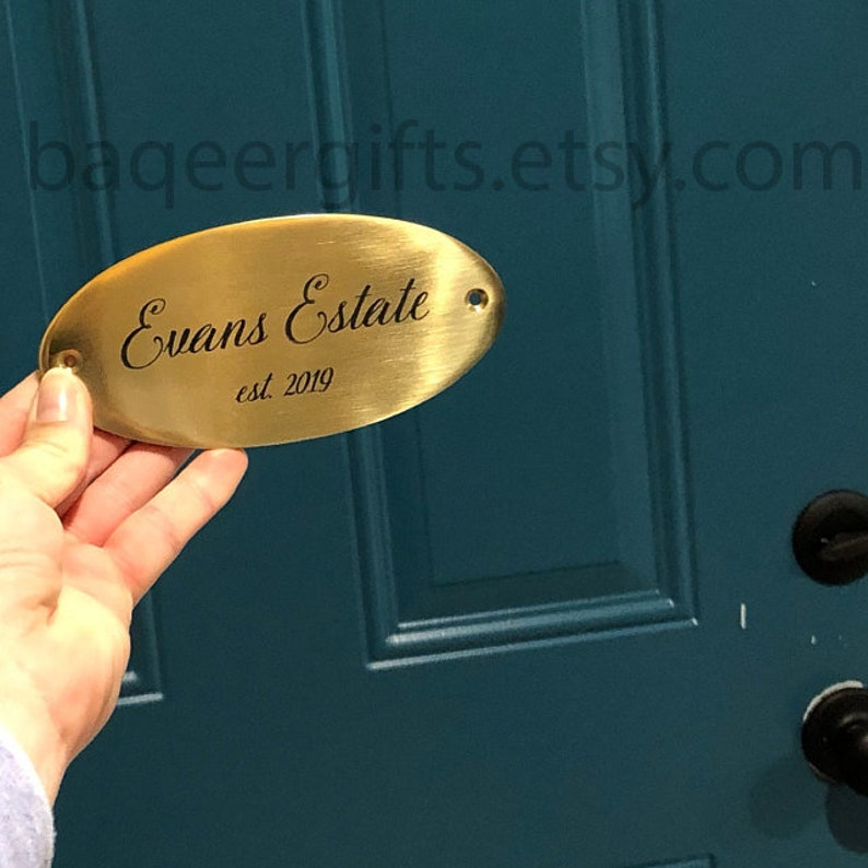 custom exterior door signs