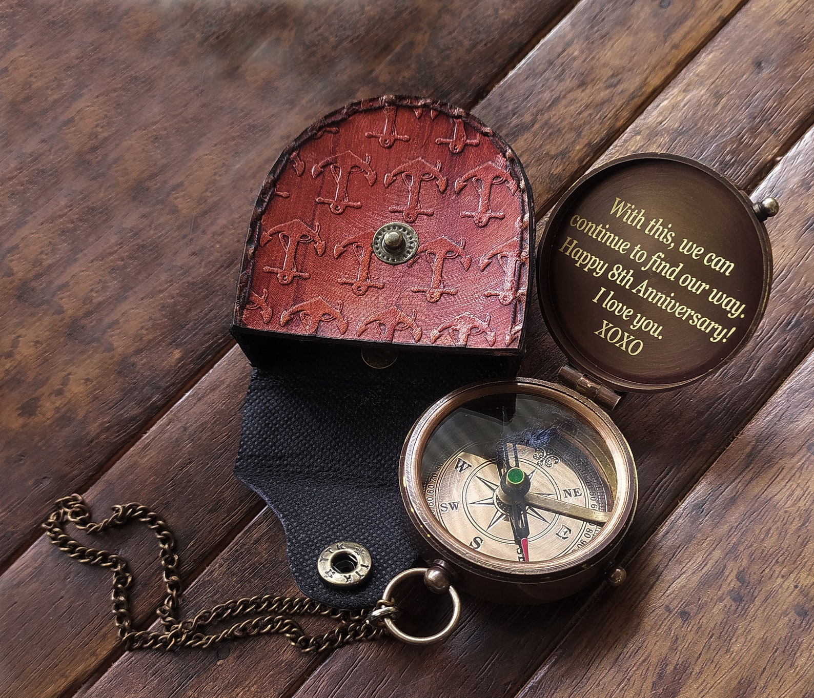 Personalized Compass Anniversary Gift Compass Custom Etsy