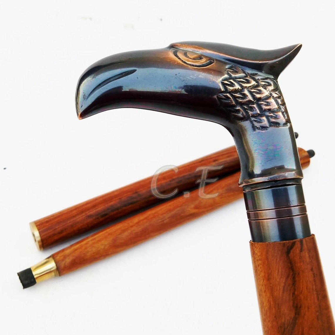 Heavy duty walking cane for men Antique style unique Handles Etsy