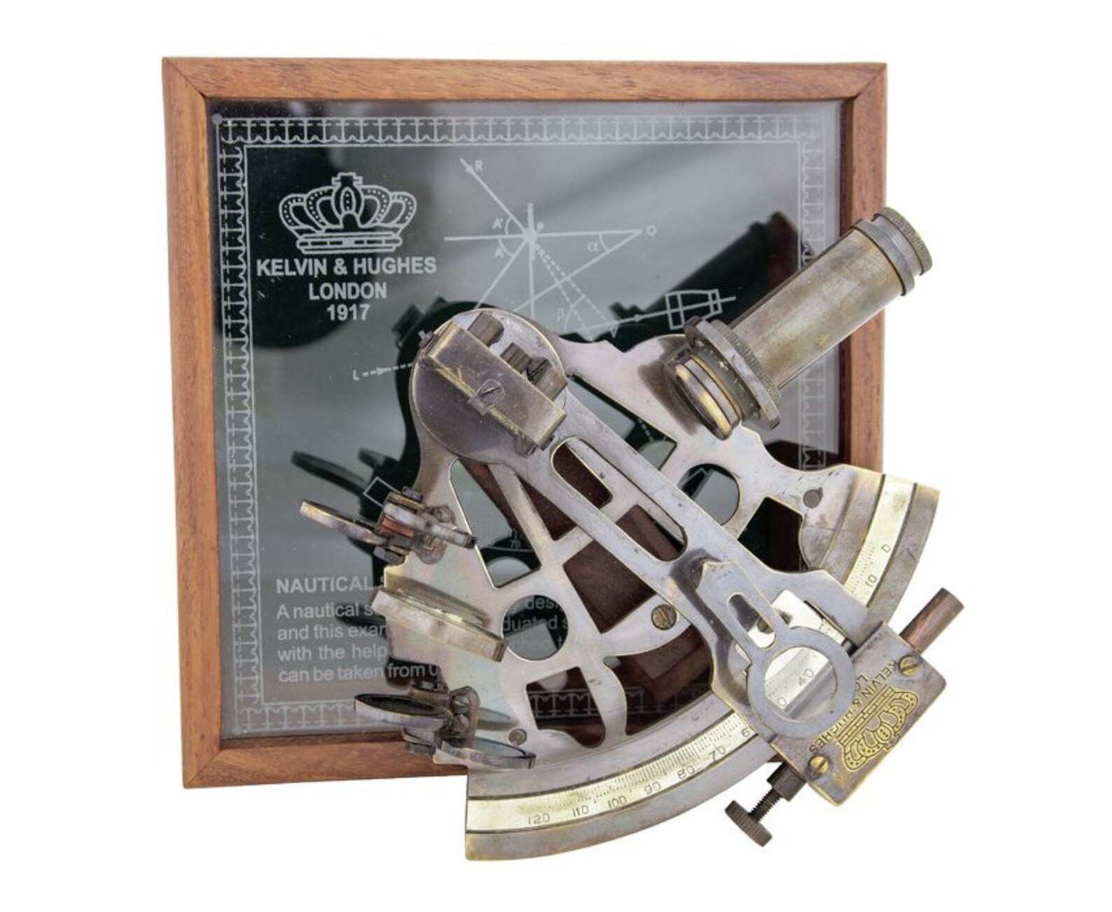 Antique Old Looking Marine Sextant With Leather / Wooden Etsy