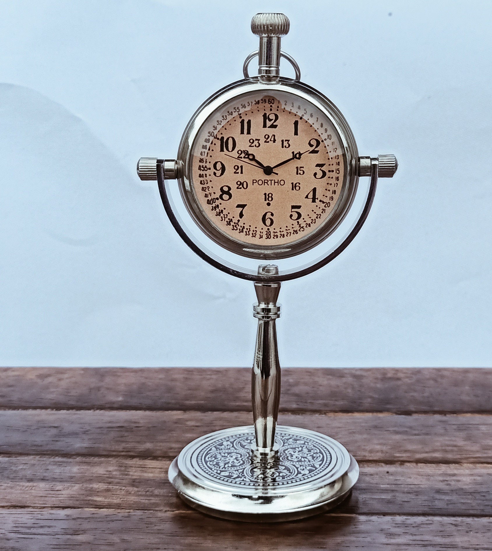 Personalized Antique Desk Clock Multipurpose gift Etsy