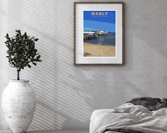 Manly - NSW  |   Art Print   |  Block Colour    |   Digital Print