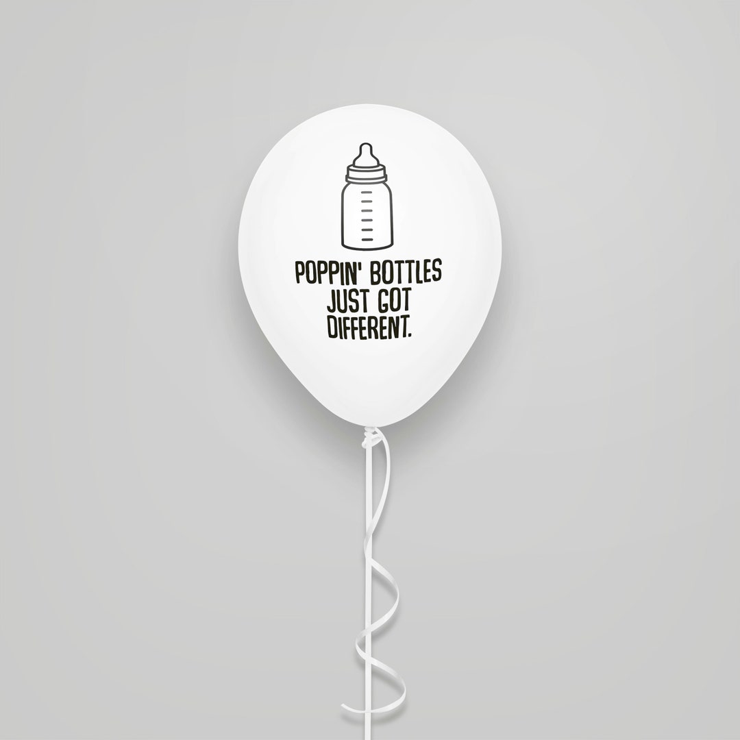Poppin' Bottles Just Got Different Baby Shower Gender Reveal Boy or