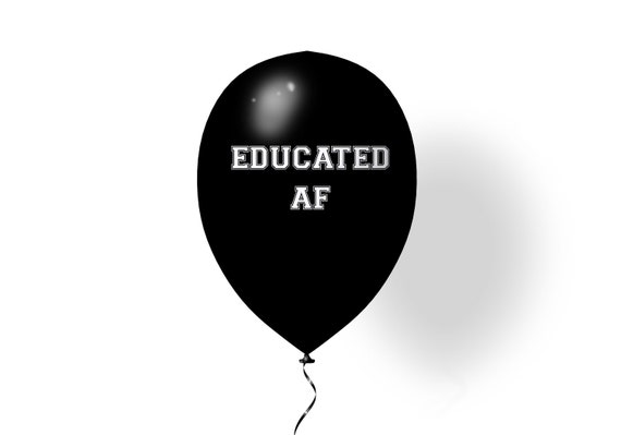 Educated Af Graduation T-Shirt Grad Gift Funny Hip Meme Educated Af Graduation T-Shirt Grad Gift Funny Hip Meme