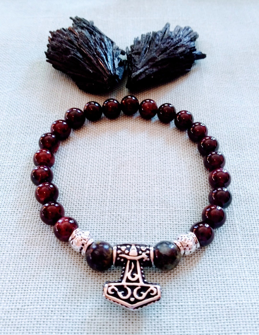 Thor's Hammer Charm Bracelet Norse Bracelet Bracelet for Etsy