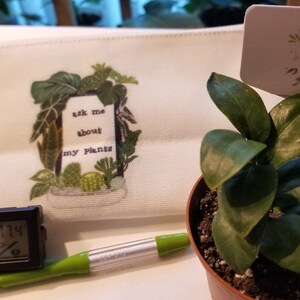 Ask Me About My Plants Canvas Pouch Set