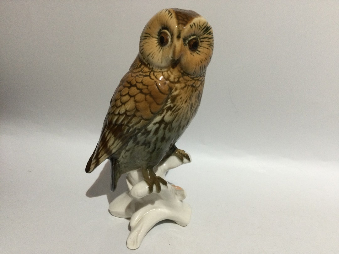 Vintage KARL ENS Tawny Owl Figurine 7589 - Etsy