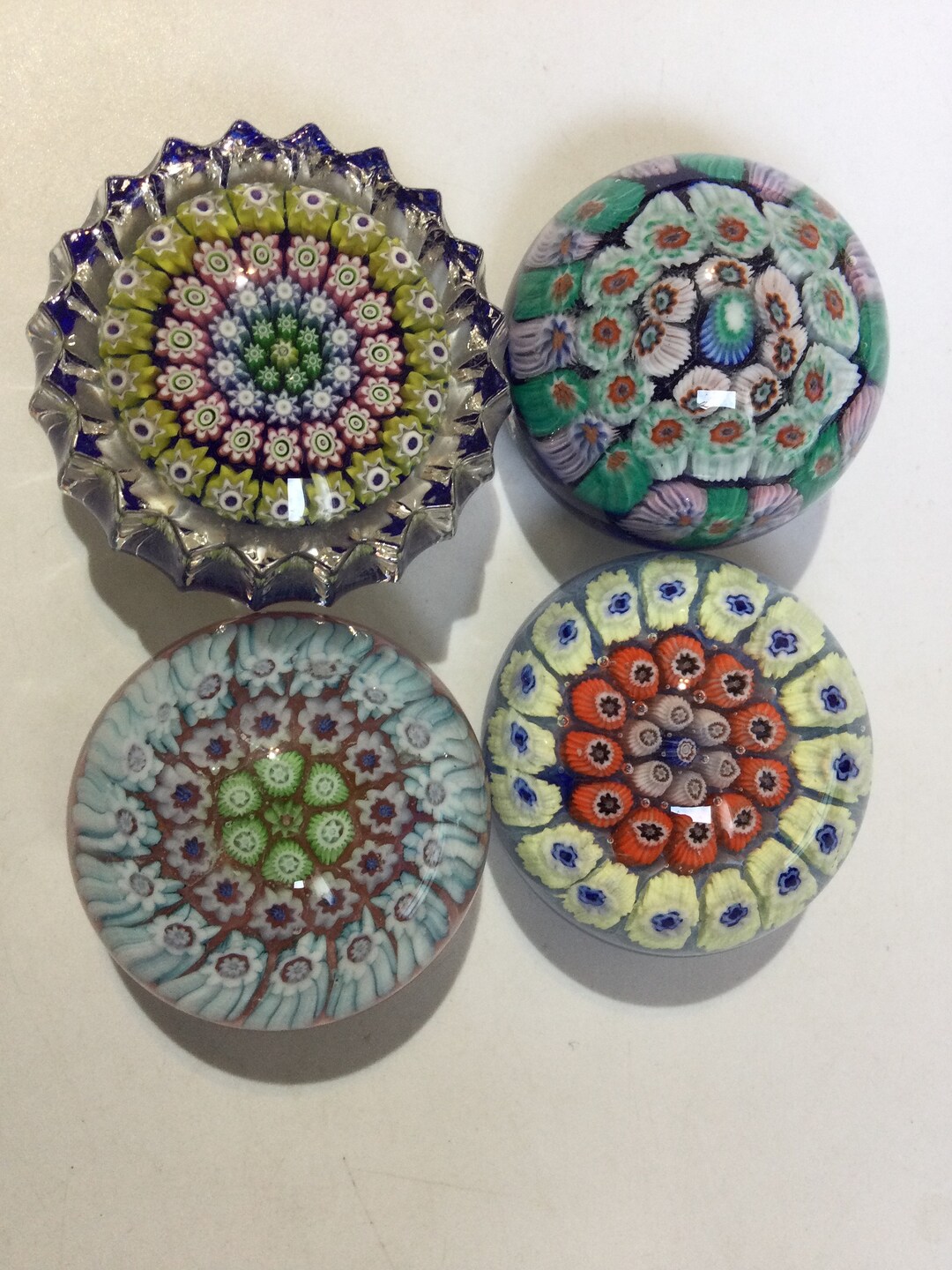 4 Assorted Millefiori PAPERWEIGHTS SOLD SEPERATELY Etsy UK