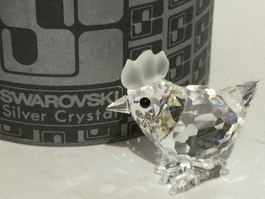 BOXED Swarovski Crystal CHICKEN / HEN Figurine Etsy