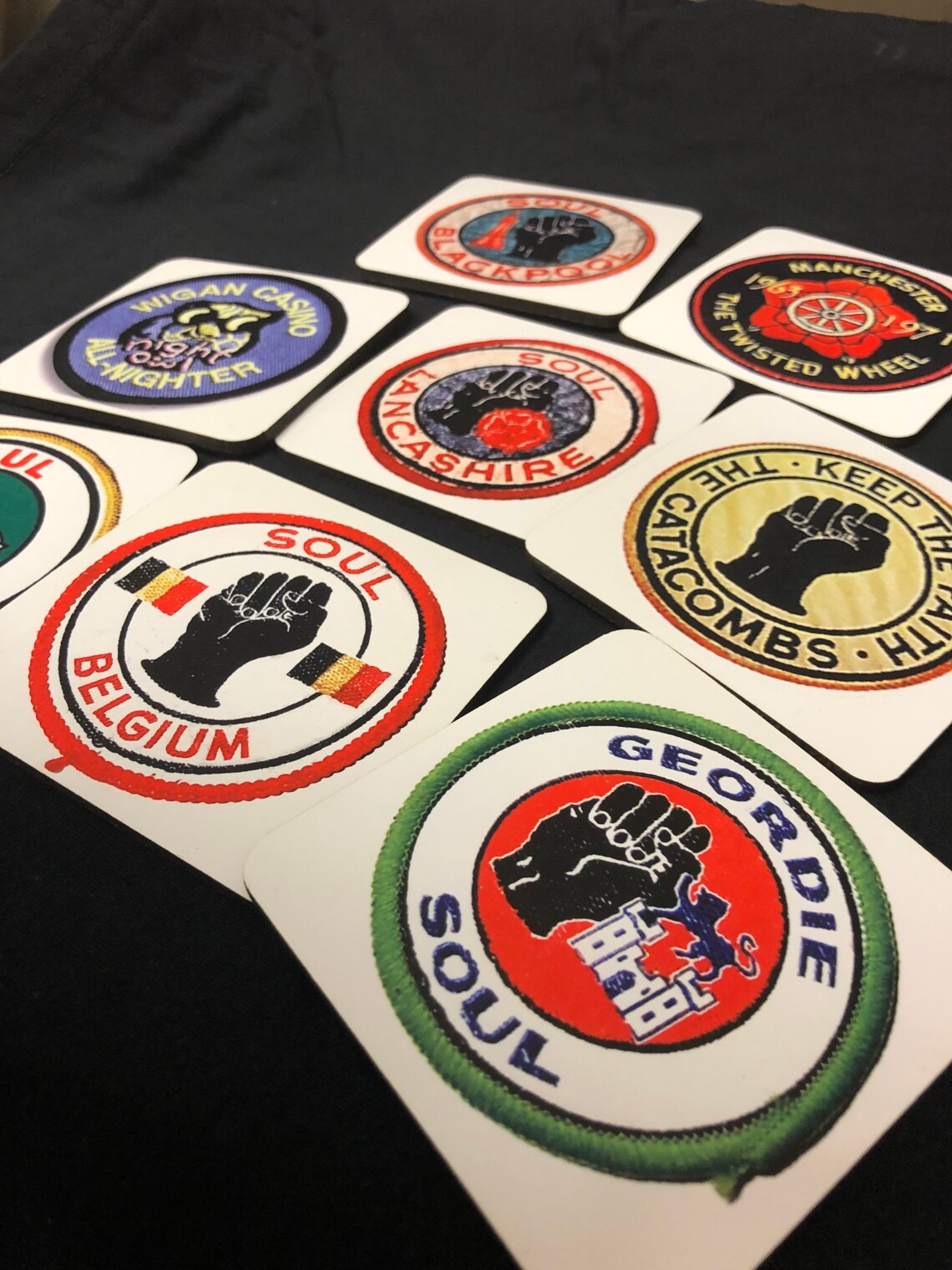 Custom Beer Mats 8 in a Pack / Northern Soul Beer Mats / Etsy UK